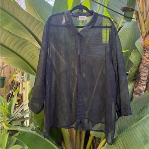 Black Sheer Layer shirt